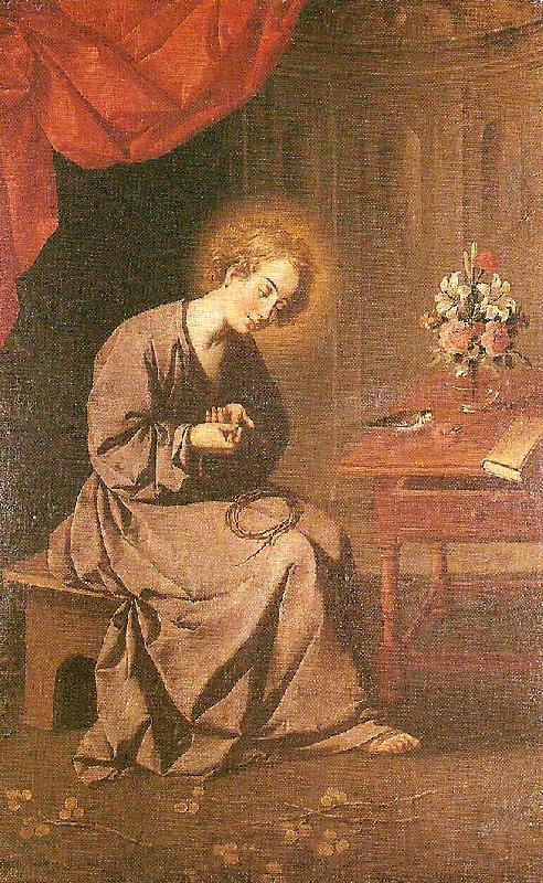 Francisco de Zurbaran child of the thorn Spain oil painting art